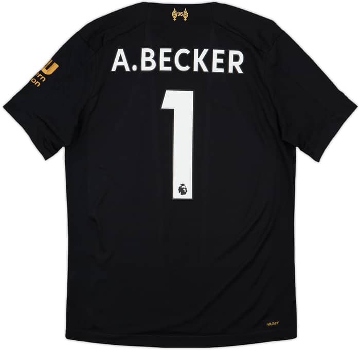 2019-20 Liverpool GK S/S Shirt A.Becker #1 - 6/10 - (S)