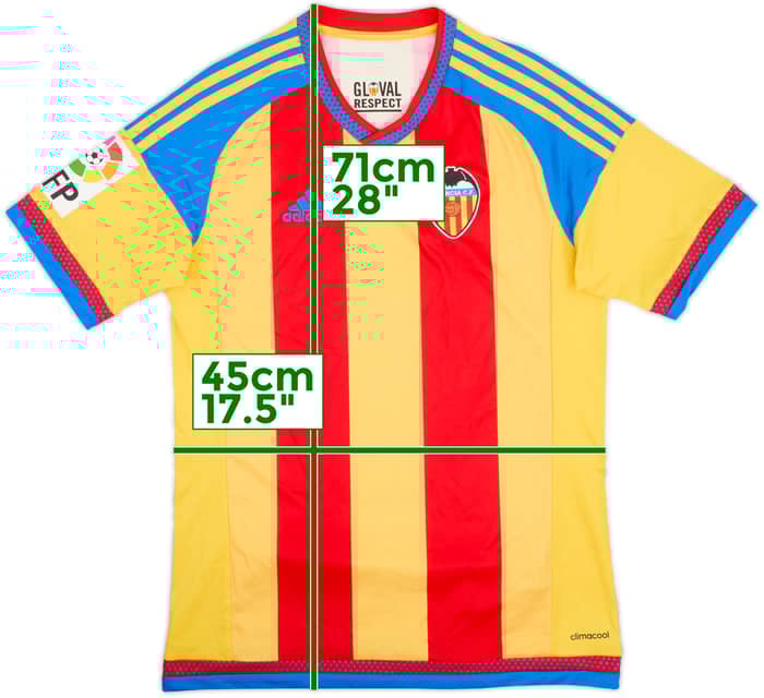 2015-16 Valencia Away Shirt - 10/10 - (S)