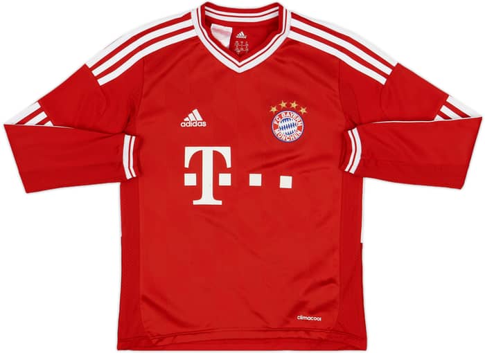 2013-14 Bayern Munich Home L/S Shirt - 7/10 - (S.Boys)