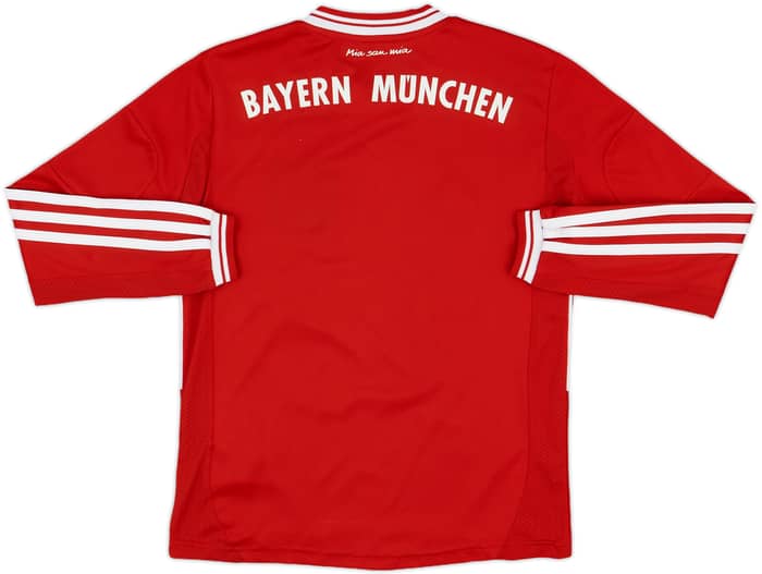 2013-14 Bayern Munich Home L/S Shirt - 7/10 - (S.Boys)