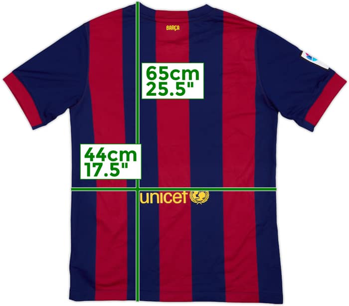 2014-15 Barcelona Home Shirt - 8/10 - (XL.Boys)