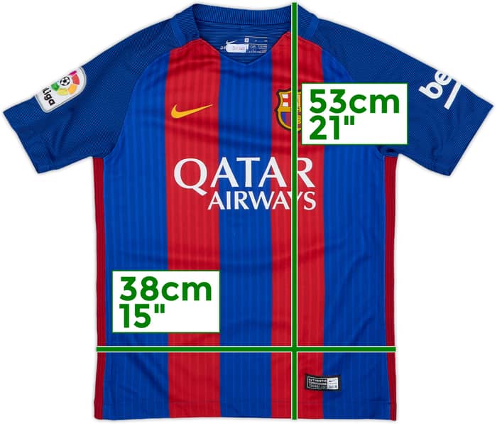 2016-17 Barcelona Home Shirt - 7/10 - (S.Boys)