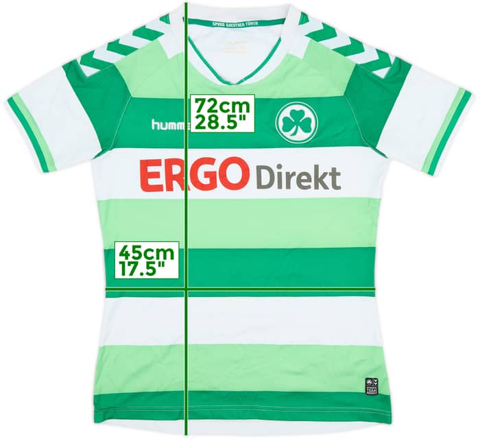 2014-16 Greuther Furth Home Shirt - 5/10 - (Women's XL)