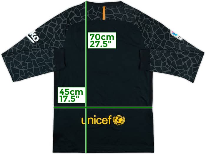 2017-18 Barcelona GK Shirt - 8/10 - (S)
