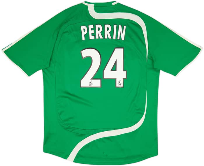 2007-08 Saint Etienne Home Shirt Perrin #24 - 6/10 - (XL)