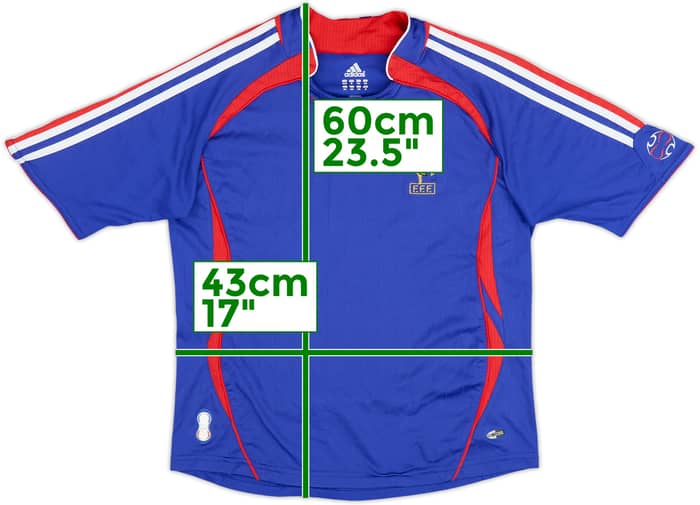 2006-07 France Home Shirt - 8/10 - (M.Boys)