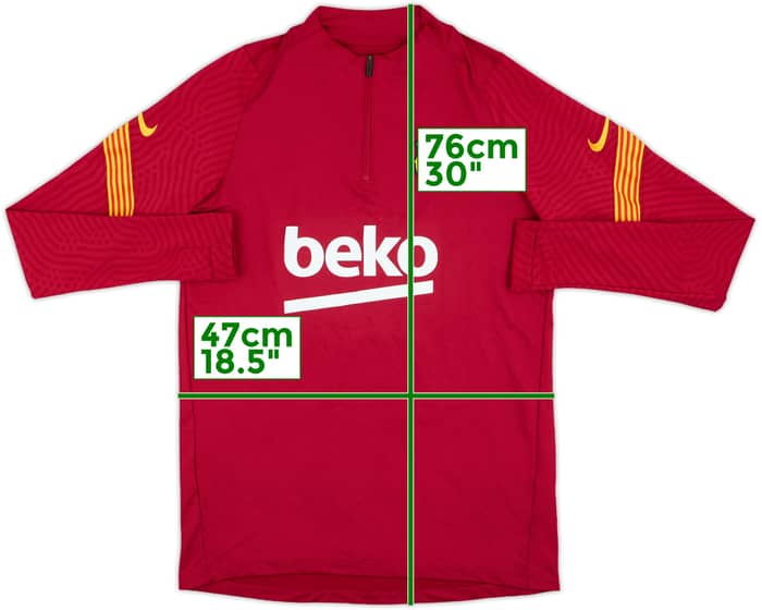 2020-21 Barcelona Nike 1/4 Zip Drill Top - 8/10 - (M)