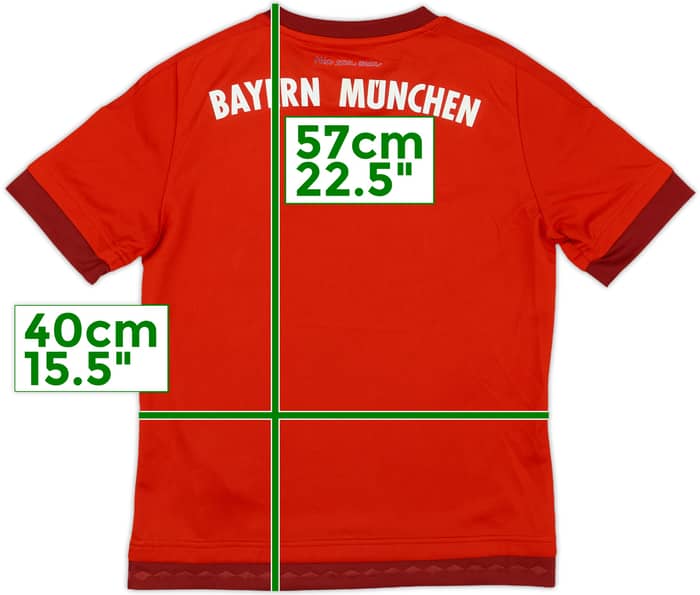 2015-16 Bayern Munich Home Shirt - 8/10 - (M.Boys)