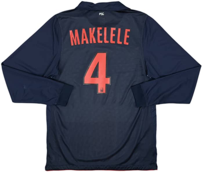 2010-11 Paris Saint-Germain Player Issue Away L/S Shirt Makelele #4 - 9/10 - (XL)
