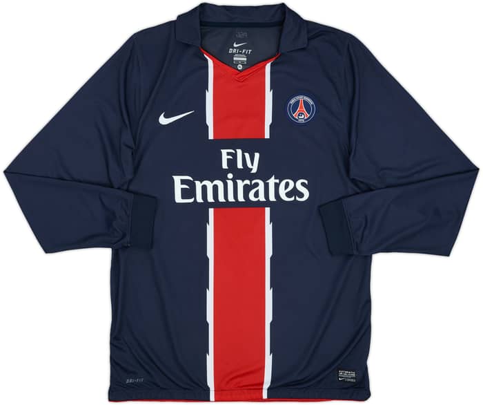2010-11 Paris Saint-Germain Player Issue Away L/S Shirt Makelele #4 - 9/10 - (XL)