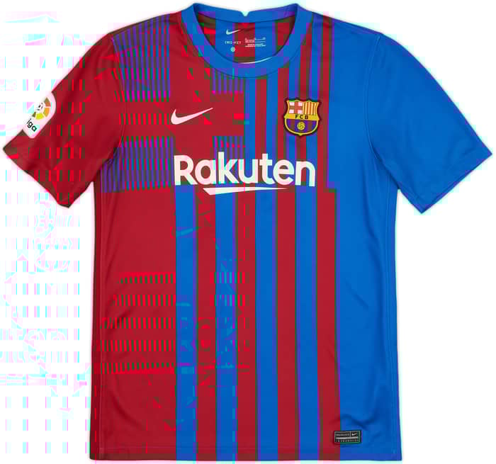 2021-22 Barcelona Home Shirt - 8/10 - (XL.Boys)