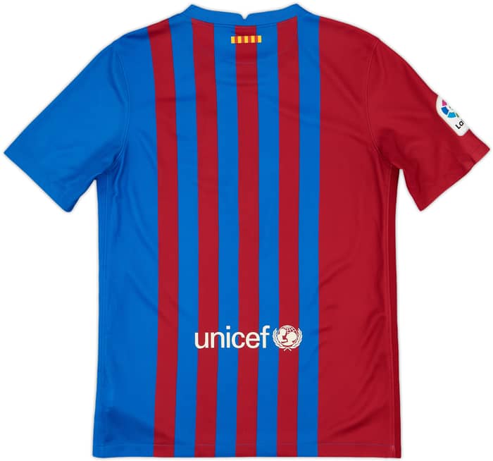 2021-22 Barcelona Home Shirt - 8/10 - (XL.Boys)