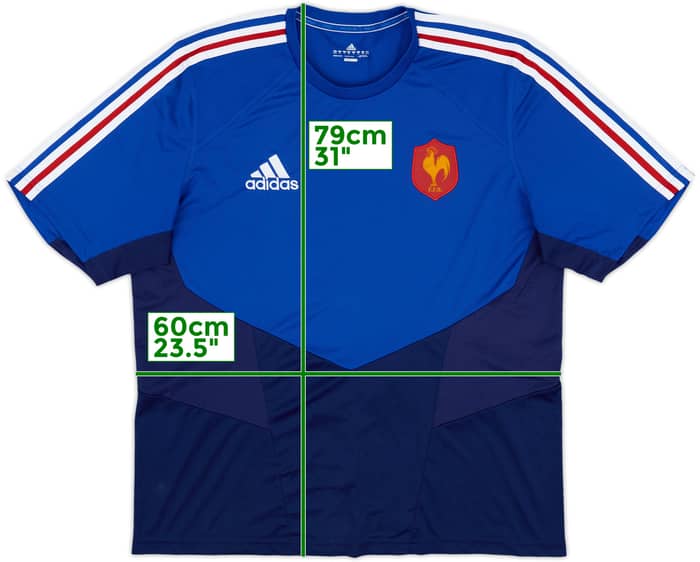 2011-12 France Rugby Home Shirt - 9/10 - (XXL)