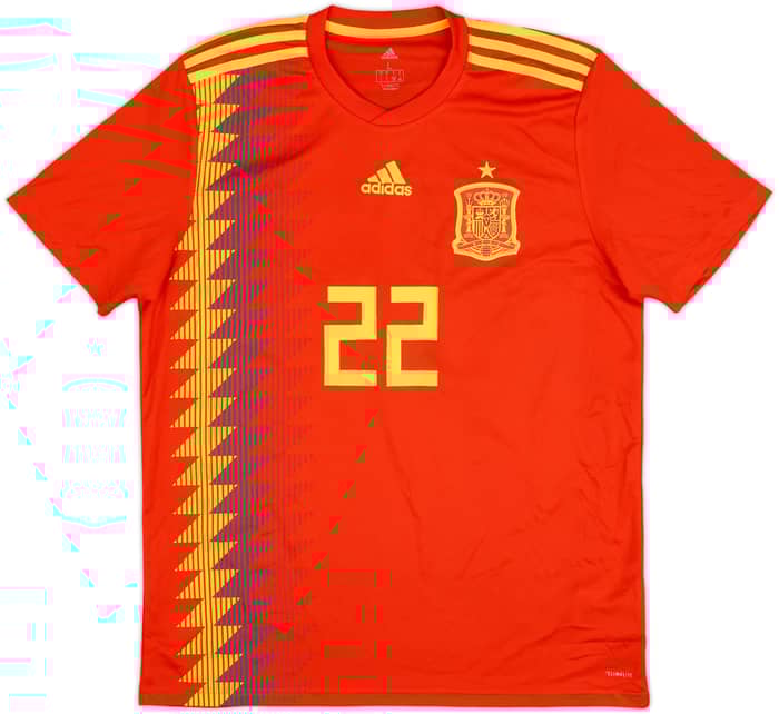 2018-19 Spain Home Shirt Isco #22 - 8/10 - (L)