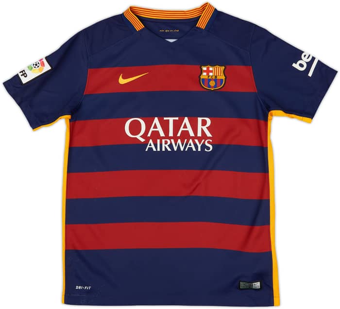 2015-16 Barcelona Home Shirt - 8/10 - (L.Boys)
