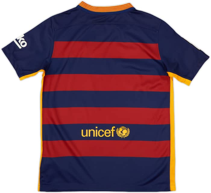 2015-16 Barcelona Home Shirt - 8/10 - (L.Boys)