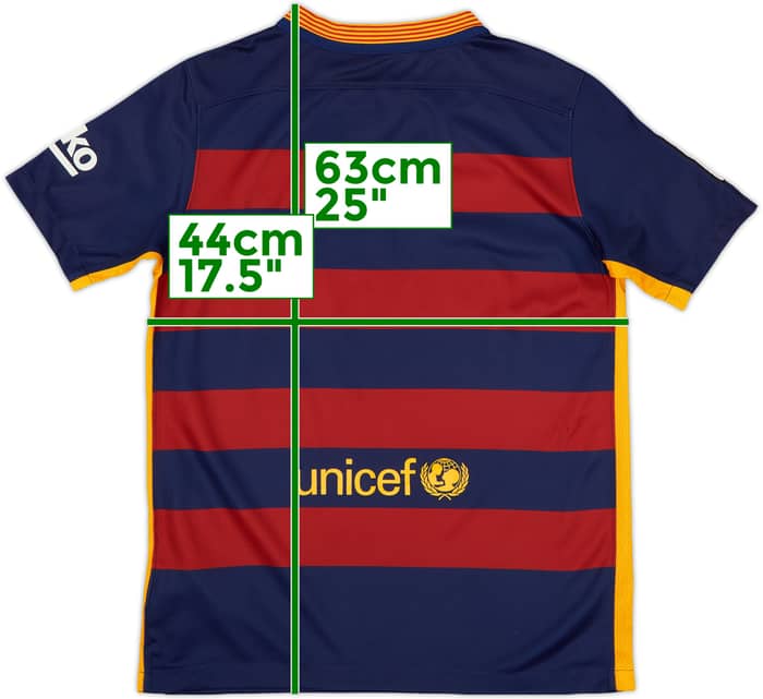 2015-16 Barcelona Home Shirt - 8/10 - (L.Boys)