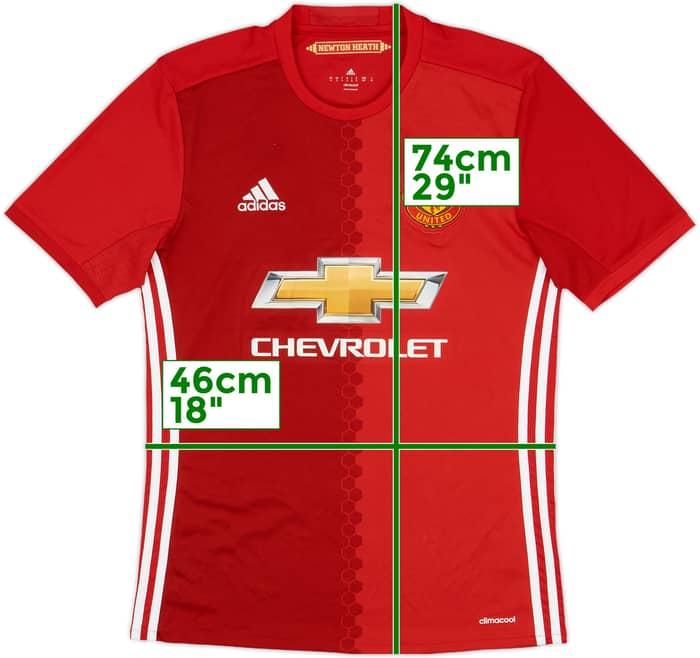 2016-17 Manchester United Home Shirt Ibrahimovic #9 - 7/10 - (S)