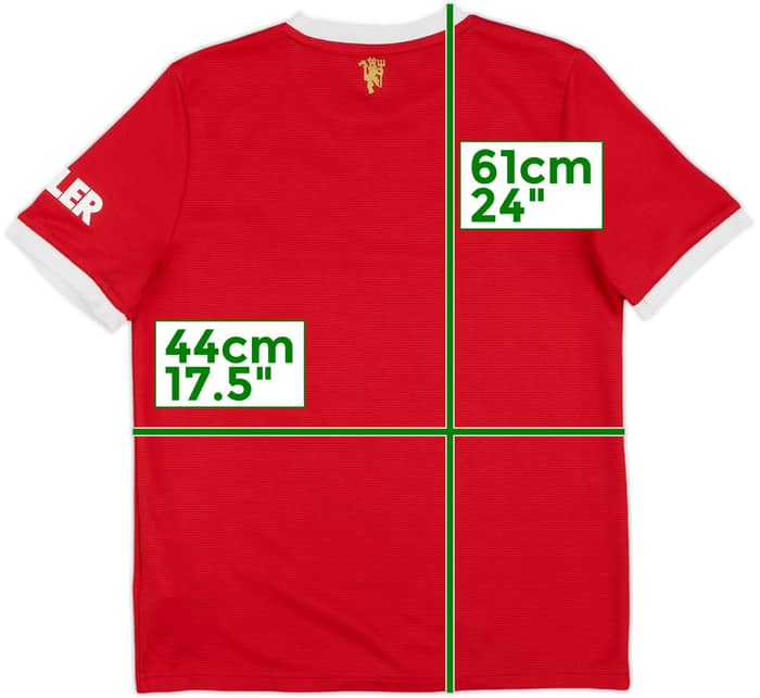 2021-22 Manchester United Home Shirt - 8/10 - (L.Boys)