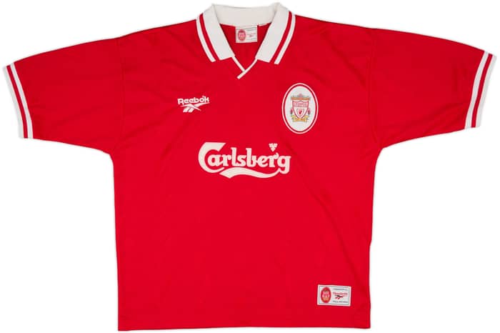 1996-98 Liverpool Home Shirt Fowler #9 - 8/10 - (XL)