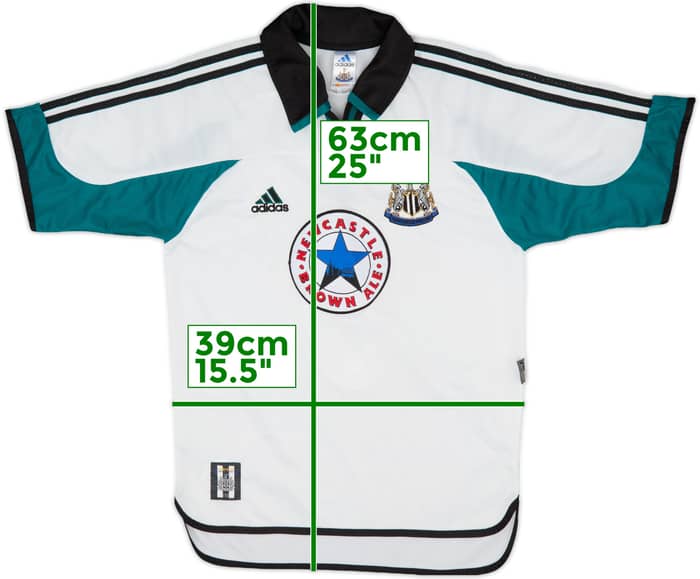 1999-00 Newcastle Away Shirt Shearer #9 - 9/10 - (S)