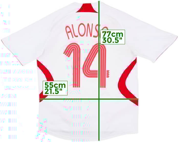 2007-08 Liverpool Away Shirt Alonso #14 - 5/10 - (M)