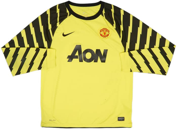 2010-11 Manchester United Yellow GK Shirt Van Der Sar #1 - 6/10 - (L)