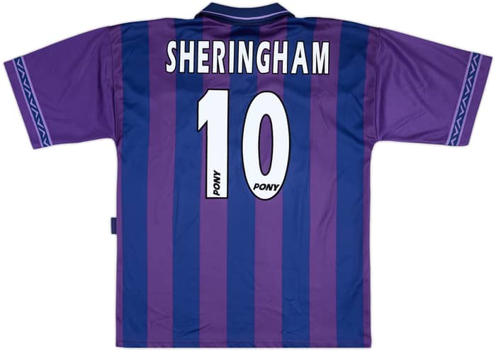 1995-97 Tottenham Away Shirt Sheringham #10 - 8/10 - (L)