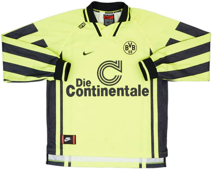 1996-97 Borussia Dortmund Home L/S Shirt - 7/10 - (L)