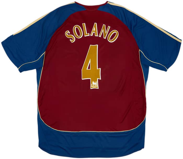 2006-07 Newcastle Away Shirt Solano #4 - 8/10 - (XXL)