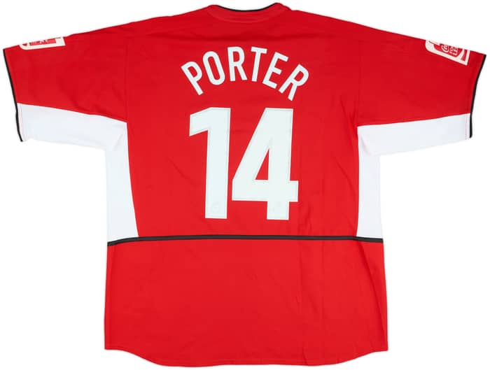2004-05 Hartlepool Match Issue Third Shirt Porter #14