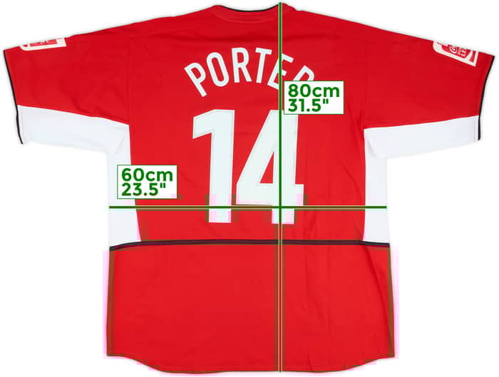 2004-05 Hartlepool Match Issue Third Shirt Porter #14