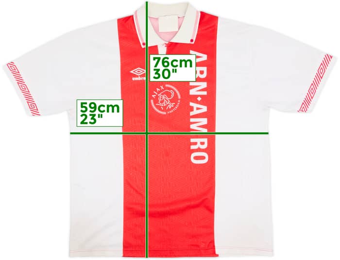 1991-93 Ajax Home Shirt - 6/10 - (XXL)