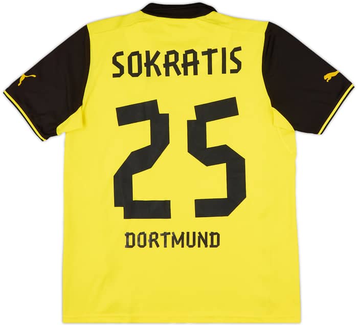 2013-14 Borussia Dortmund Home Shirt Sokratis #25 - 7/10 - (L)