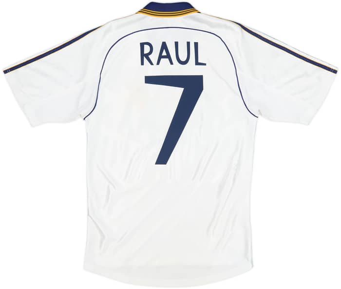 1998-00 Real Madrid Home Shirt Raul #7 - 7/10 - (S)