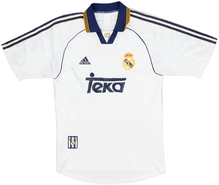 1998-00 Real Madrid Home Shirt Raul #7 - 7/10 - (S)