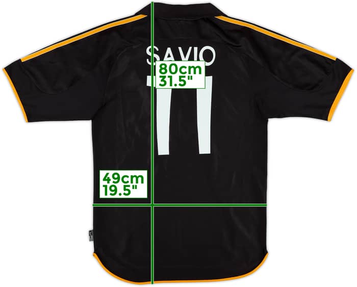 1999-01 Real Madrid Away Shirt Savio #11 - 8/10 - (S)