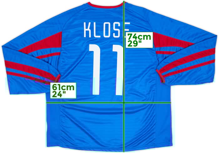 2001-03 Kaiserslautern Player Issue Away L/S Shirt Klose #11 - 8/10 - (XL)