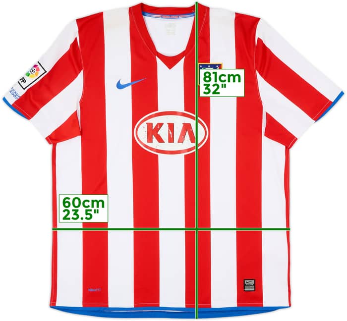 2009-10 Atletico Madrid Home Shirt - 6/10 - (XL)