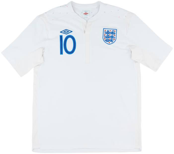 2010-11 England Home Shirt Rooney #10 - 7/10 - (XL)