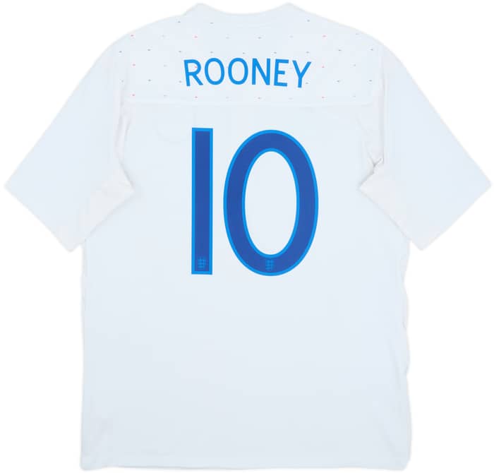 2010-11 England Home Shirt Rooney #10 - 8/10 - (L)