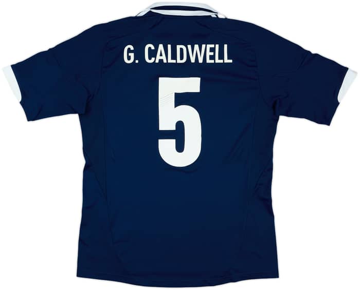 2011 Scotland Match Issue Home Shirt G.Caldwell #5