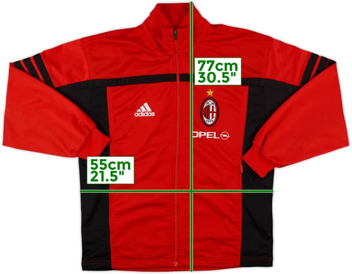 2000-01 AC Milan adidas Track Jacket - 8/10 - (S/M)
