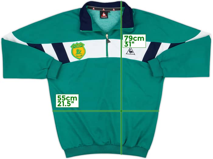 2004-05 Nantes Le Coq Sportif 1/4 Zip Training Top - 8/10 - (M)