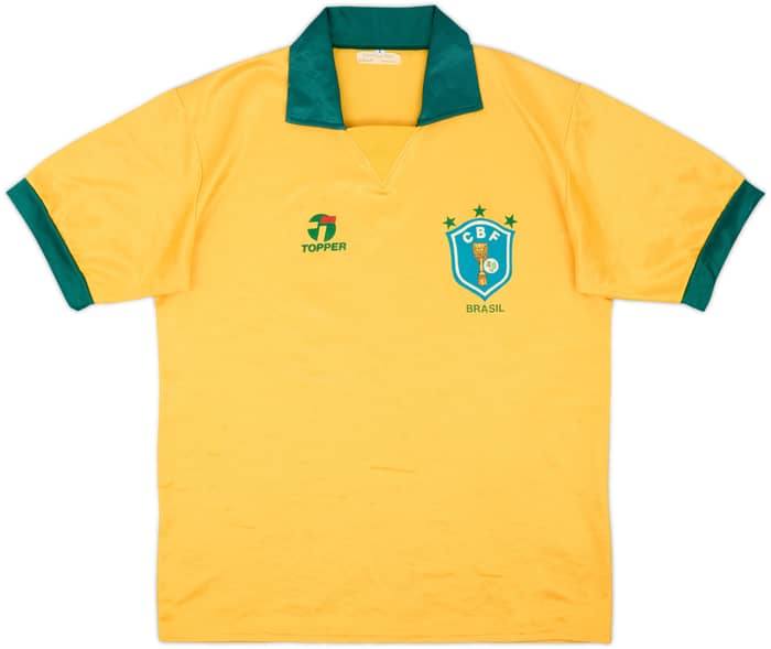 1985-88 Brazil Home Shirt - 6/10 - (L)