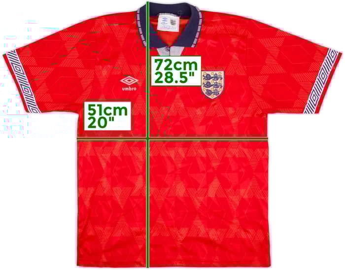 1990-93 England Away Shirt - 8/10 - (L)