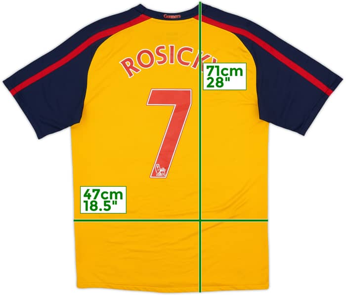 2008-09 Arsenal Away Shirt Rosicky #7 - 9/10 - (S)