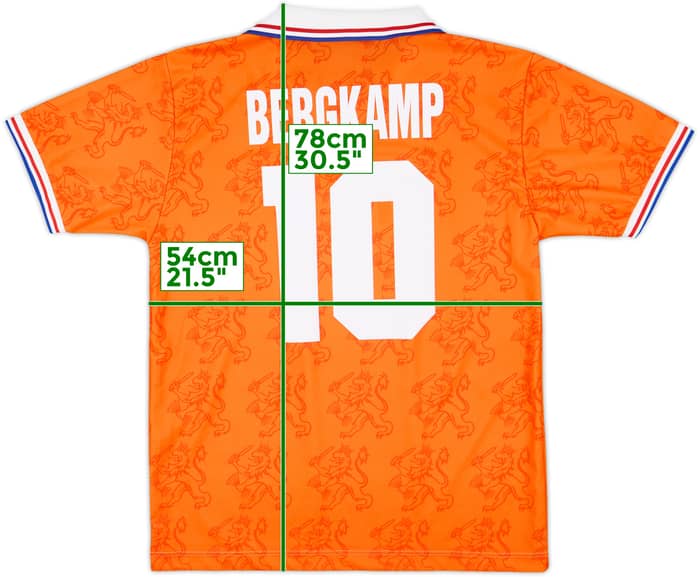 1994 Netherlands Home Shirt Bergkamp #10 - 8/10 - (M)