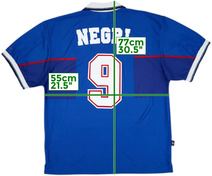 1997-99 Rangers Home Shirt Negri #9 - 9/10 - (L)