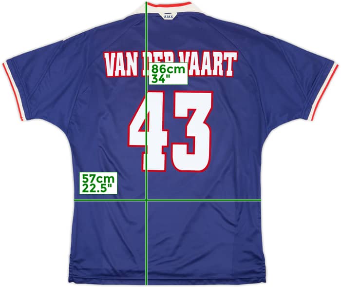 1999-00 Ajax Away Shirt Van Der Vaart #43 - 9/10 - (XL)